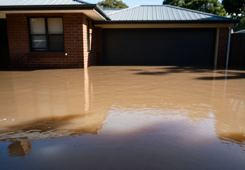 Before and After Flood Cleanup in Woodcroft